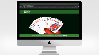 Site Bridge Loches sur iMAC, page d'accueil, projet Bridge Loches sur le site de Maha NACIRI, webdesigneuse et intégratrice web-front, basée au Mans