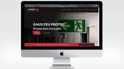Eaux Feu Protec, une création de site web et de réseaux sociaux.