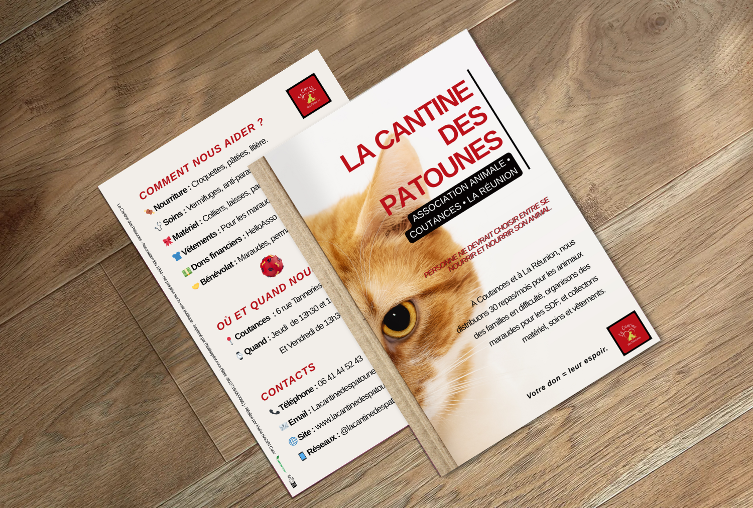 Flyer explicatif de l'association